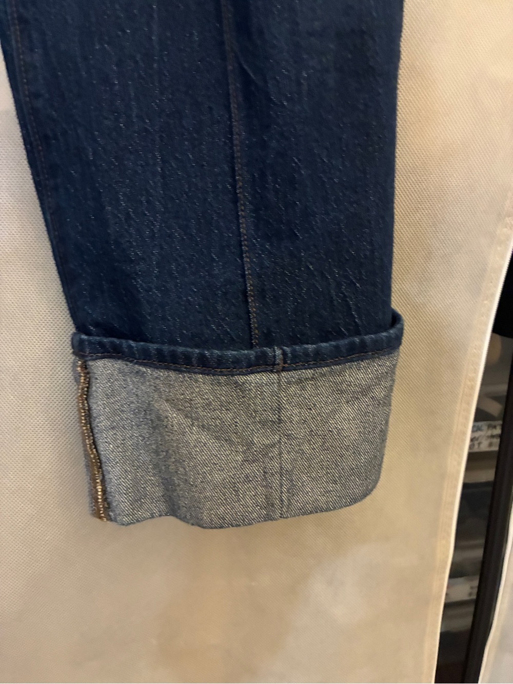 Ann Taylor Dark Indigo Boyfriend Jeans - Picture 2 of 3